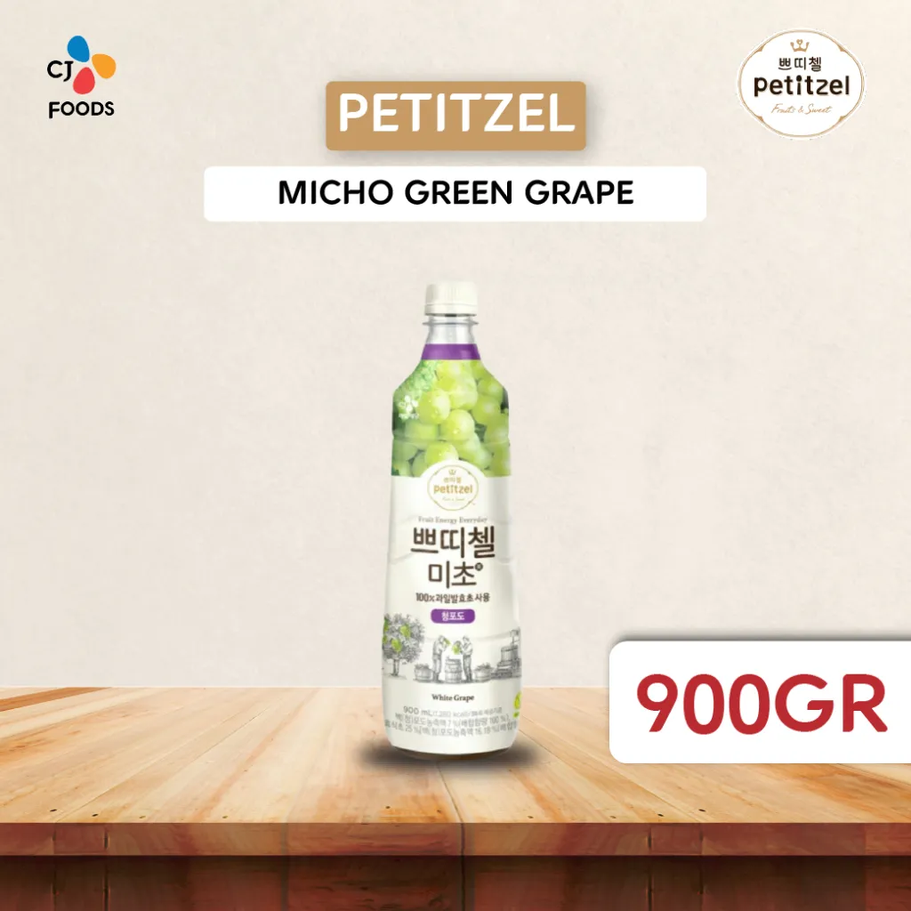 PETITZEL Micho Green Grape / Minuman Cuka Anggur Hijau 900 Gram