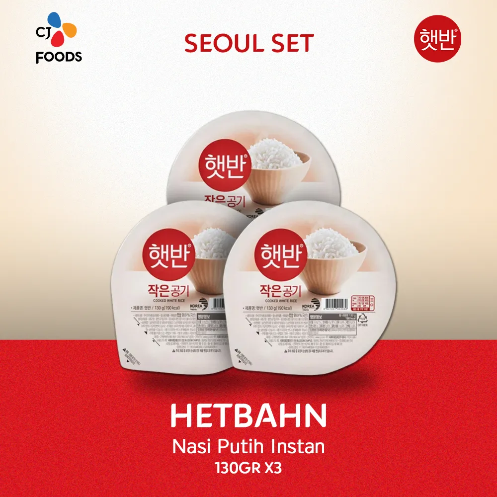 Seoul Set-HETBAHN Nasi Instan Beras Putih 130Gr