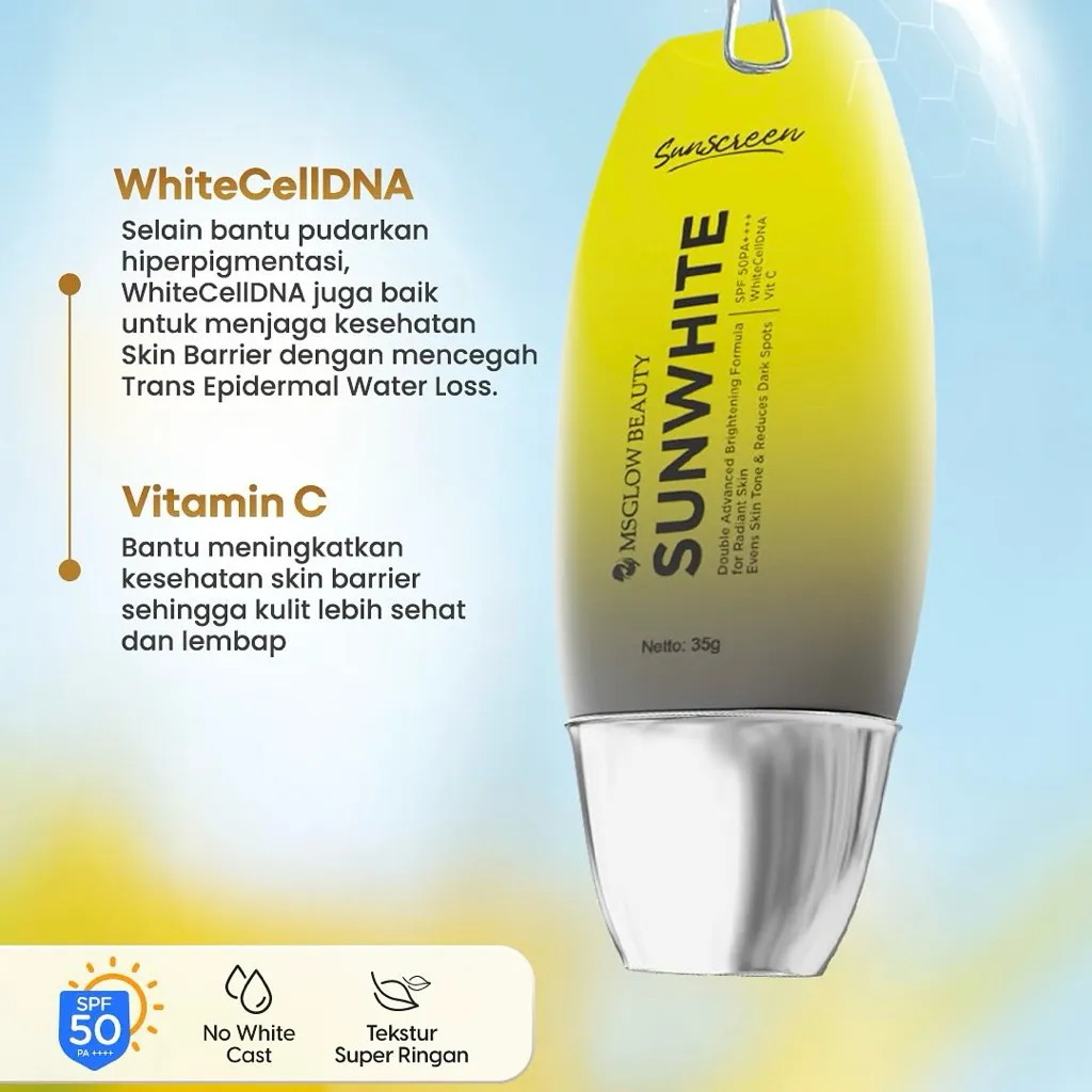MS GLOW SUN WHITE VIT C - SUN SCREEN