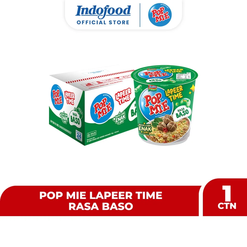 CTN - Pop Mie Baso Lapeer Time 75 g