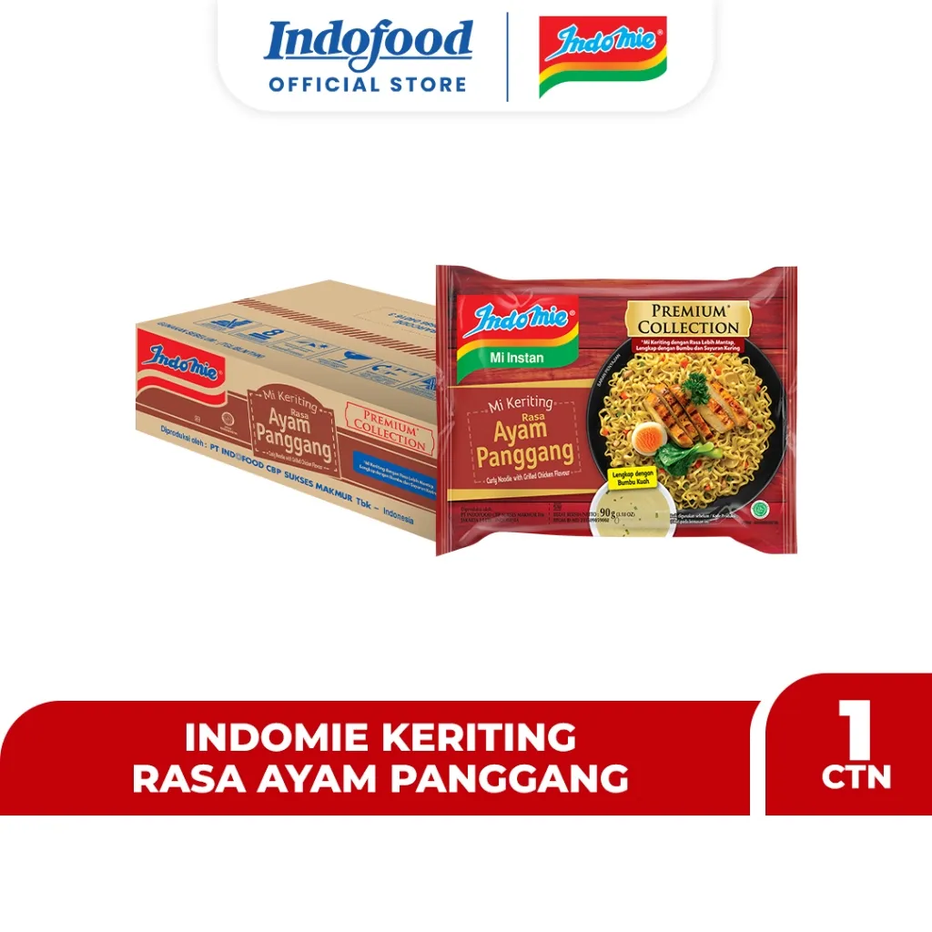 CTN - Indomie Keriting Rasa Ayam Panggang 90 Gr