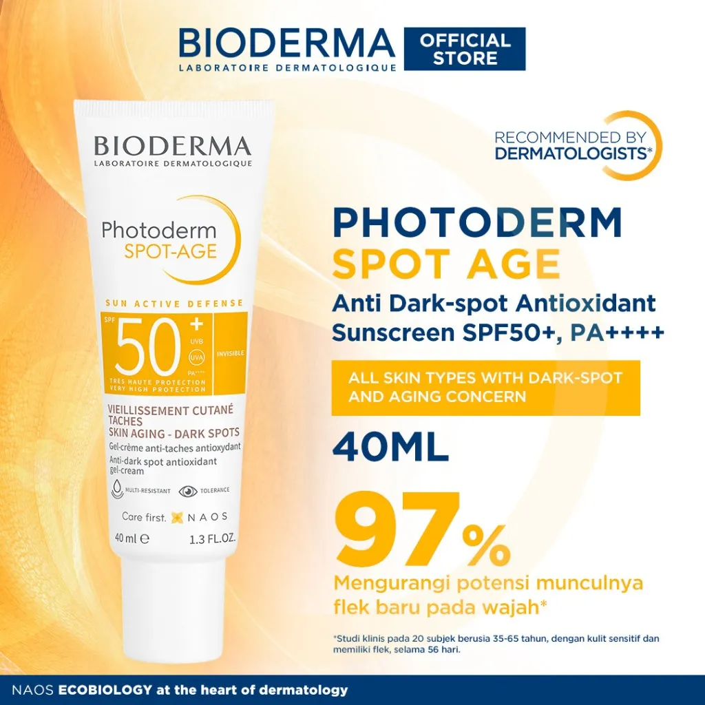 Bioderma Photoderm Spot Age SPF50+ PA++++ 40 ml - Anti Dark-Spot Antioxidant Sunscreen