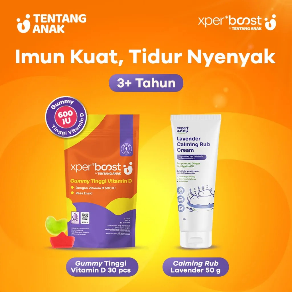 Paket Bundling - Expert Boost Gummy Vitamin D 600 IU 30pcs @1pouch + Expert Care Calming Rub Lavender 50g