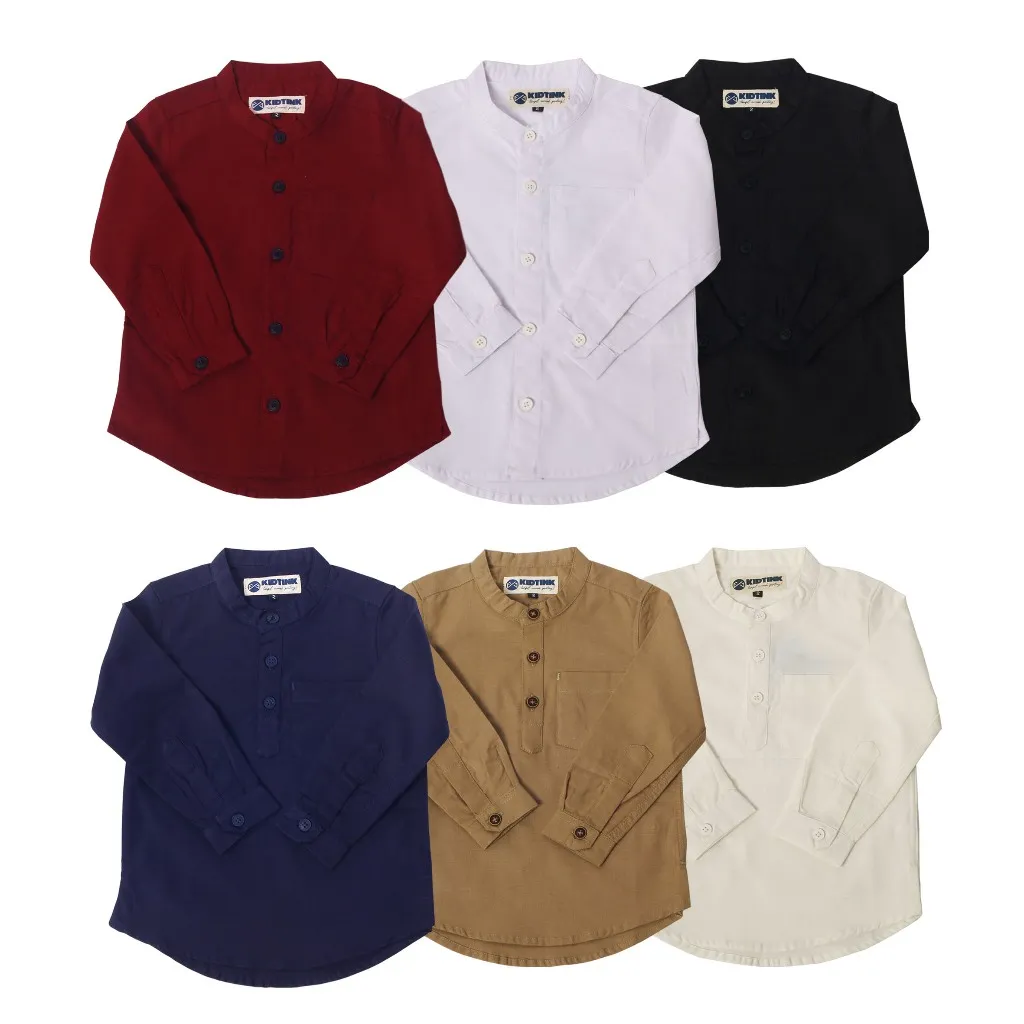 KIDTINK - Rama Kemeja Anak Laki Laki Lengan Panjang - Kemeja Hugo Panjang