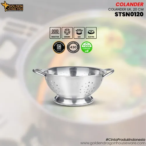 Arwana Houseware Sangku Nasi Stainless Steel STSN0120 - Golden Flying Fish