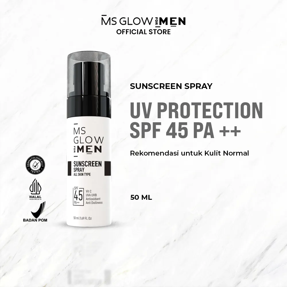 MS Glow For Men - Sunscreen Spray - 50 ml