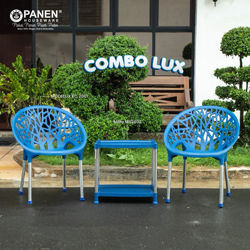 Paket Santai Combo Modelux / Kursi Meja Santai / Kursi Meja Ngopi / Santai Estetik