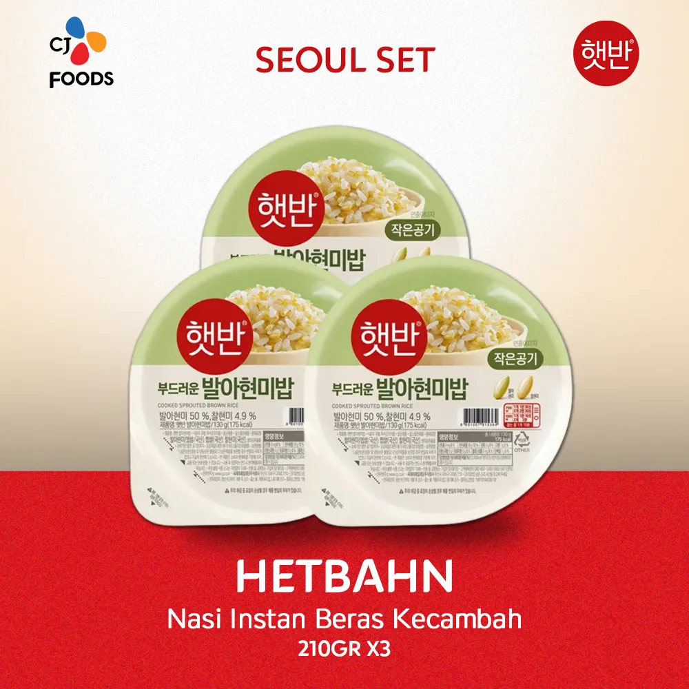 Seoul Set-HETBAHN Nasi Instan Beras Kecambah 210 Gr