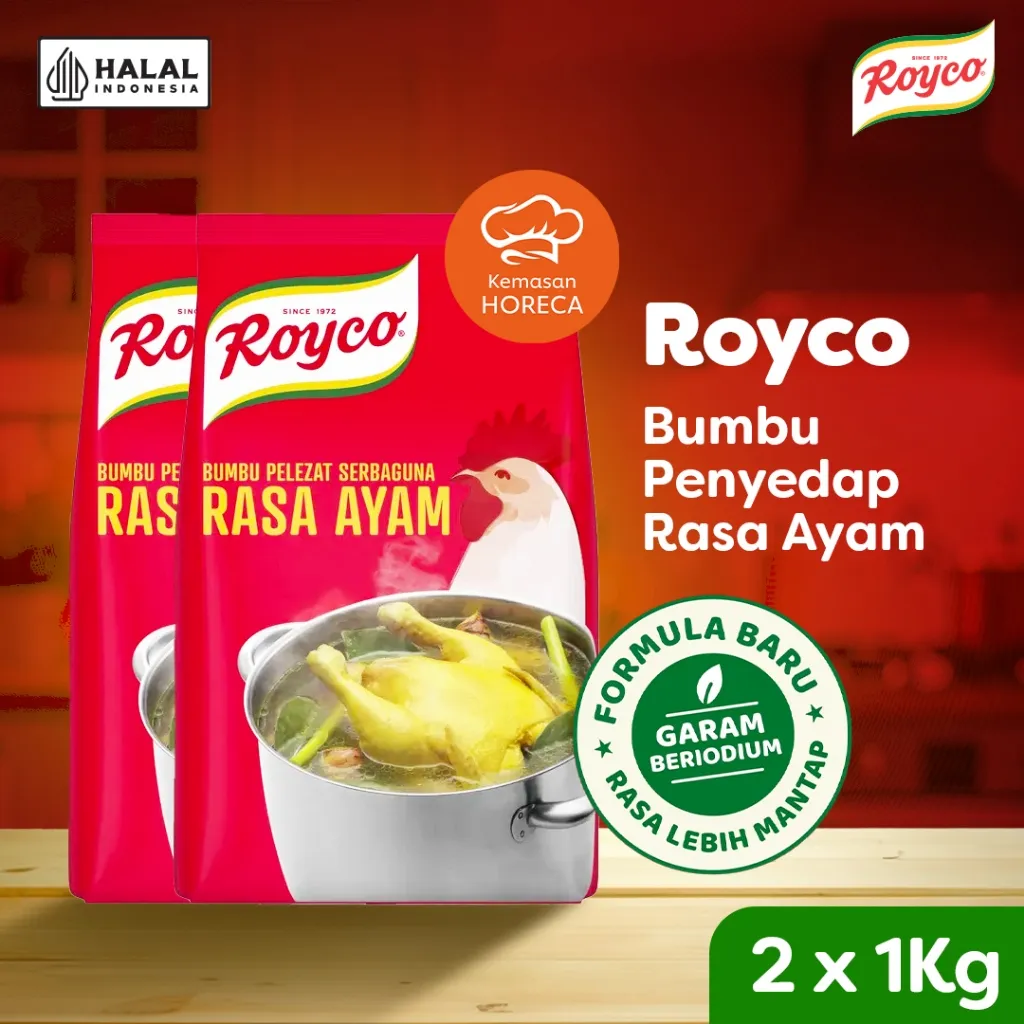 Royco Bumbu Penyedap Rasa Ayam Pouch 1Kg Twin Pack