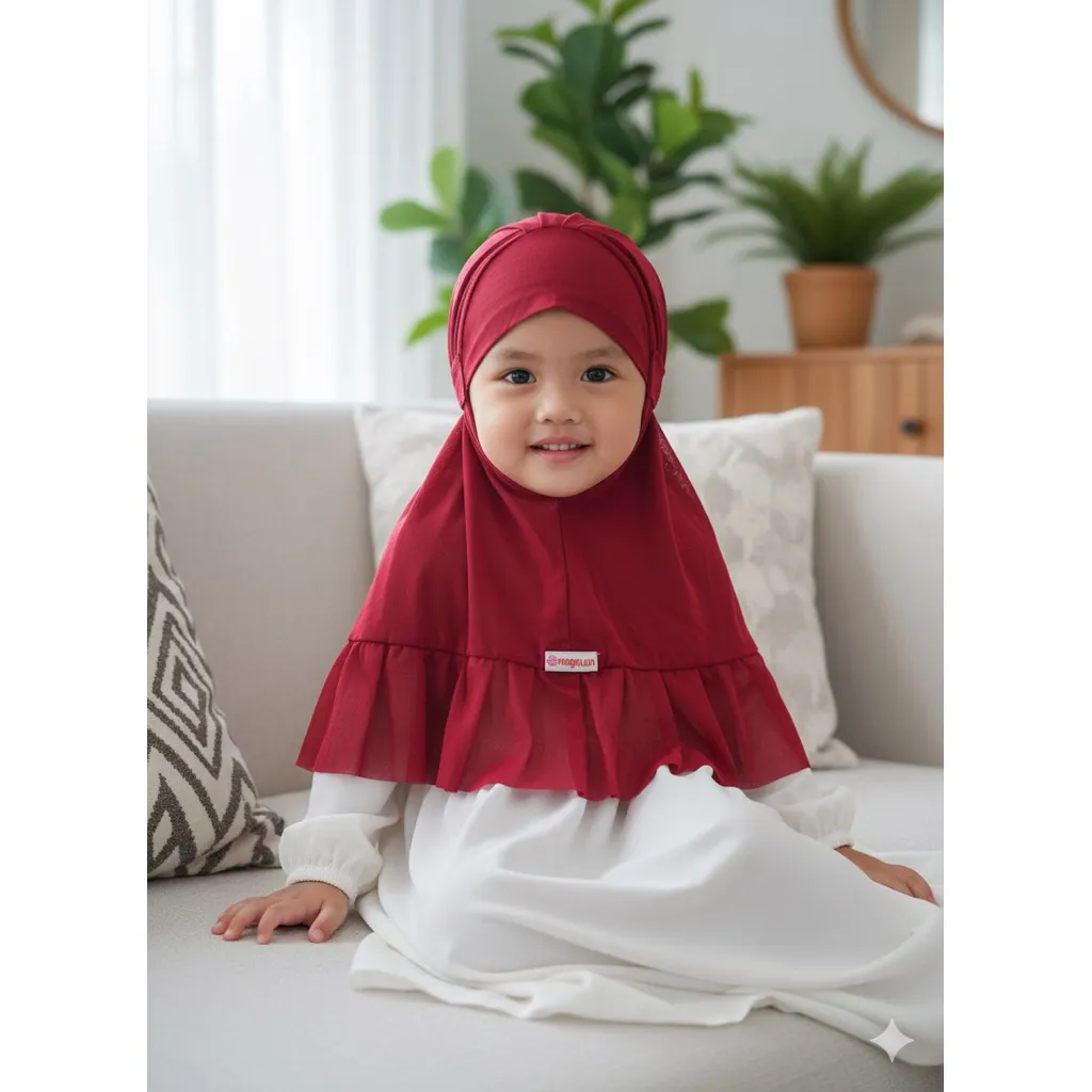 Maysuun Hijab - HIJAB BABY JILBAB ANAK USIA 2-3th size M