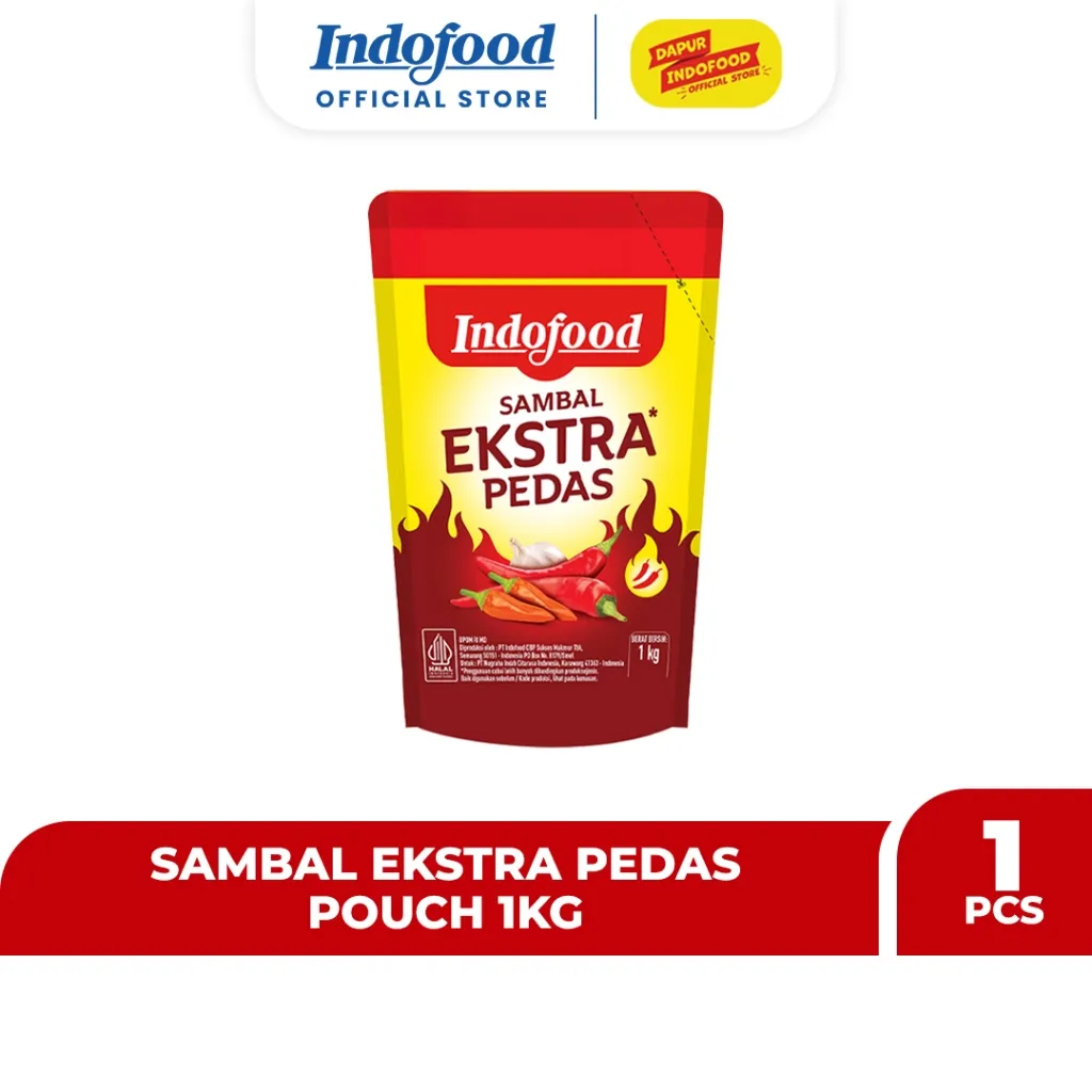 Sambal Ekstra Pedas Pouch 1 Kg