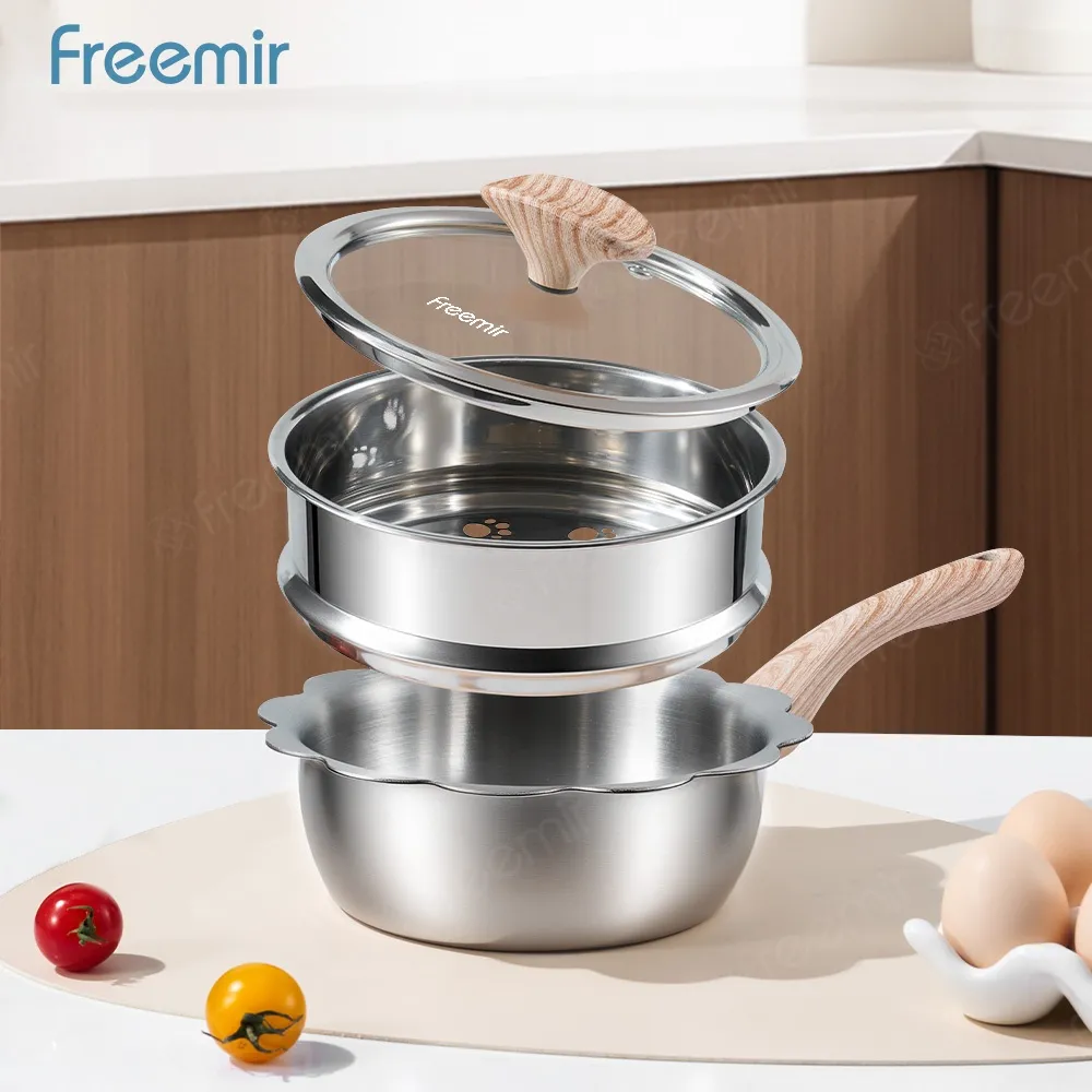 [PREMIUM] freemir Panci Stainless 316 3in1 Kukusan MPASI