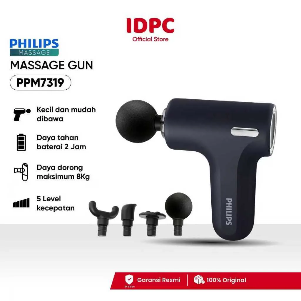 Philips Massager PPM7319 massage gun bantal pijat
