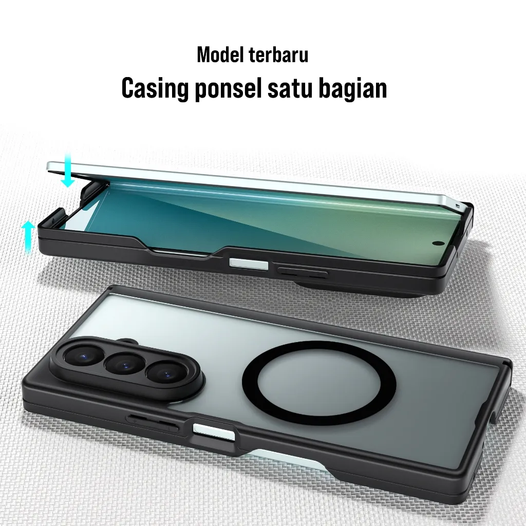 VarkVerk(008)Z Fold 5 6 7 Casing ponsel magsafe all-in-one terbaru pelindung ponsel premium tahan benturan dan tahan noda