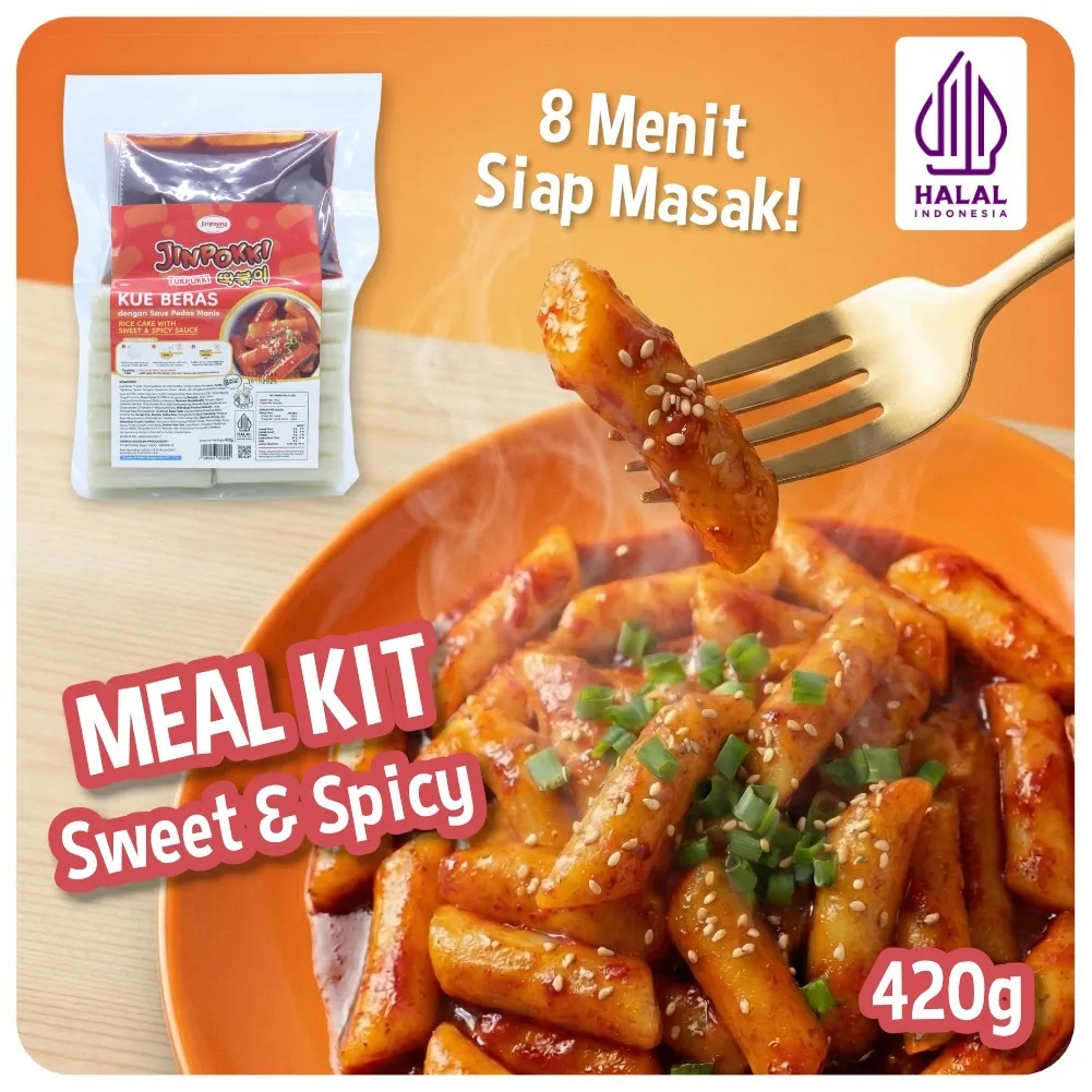 JINYOUNG FOOD JINPOKKI Meal Kit Tokpokki Saus Pedas Manis 420g