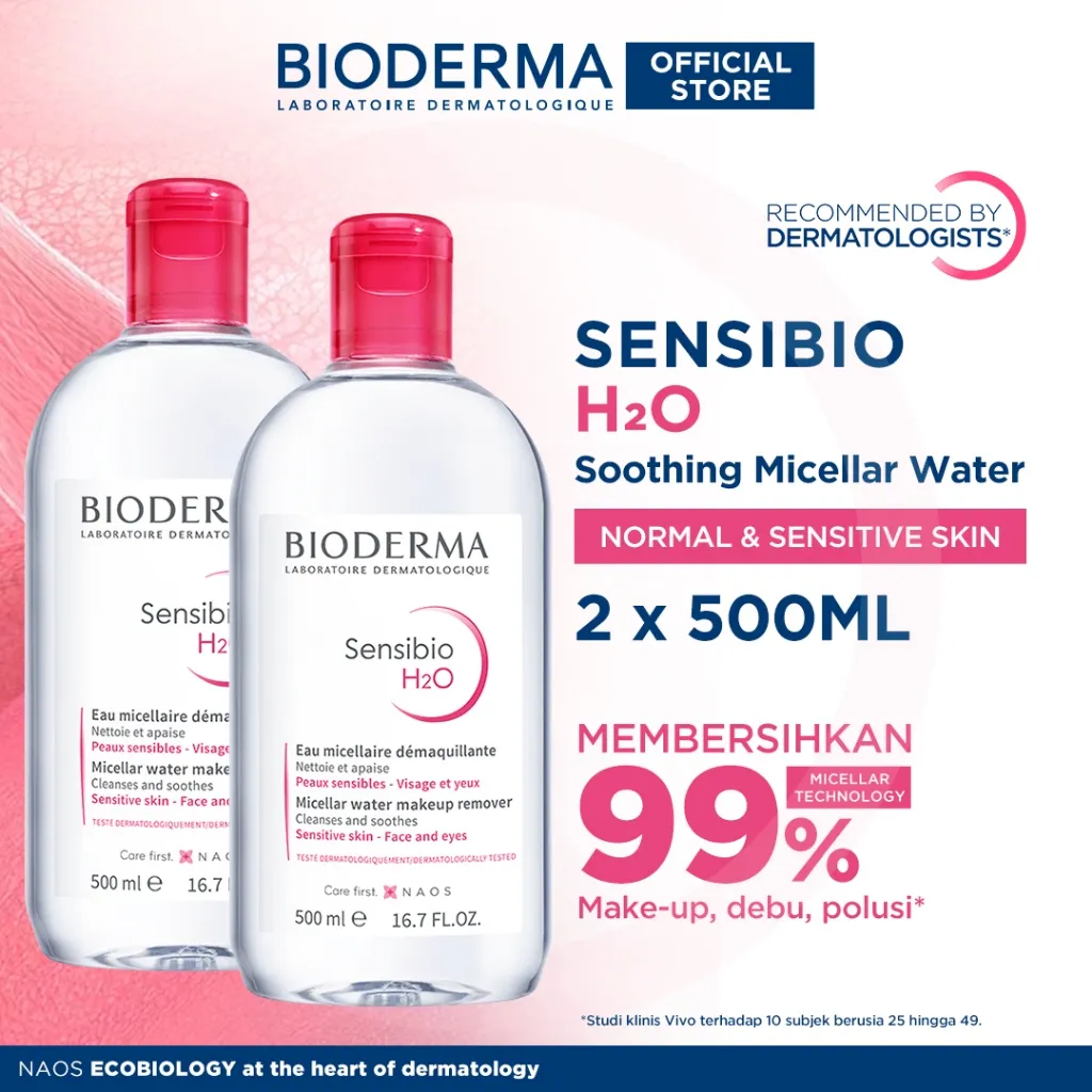 Bioderma Sensibio H2O 500 ml Twin Pack