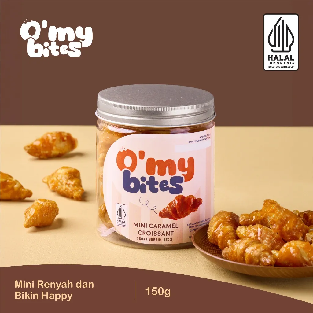 O’ My Bites – Croissant Mini Cereal – Bite Size Crunchy Snack