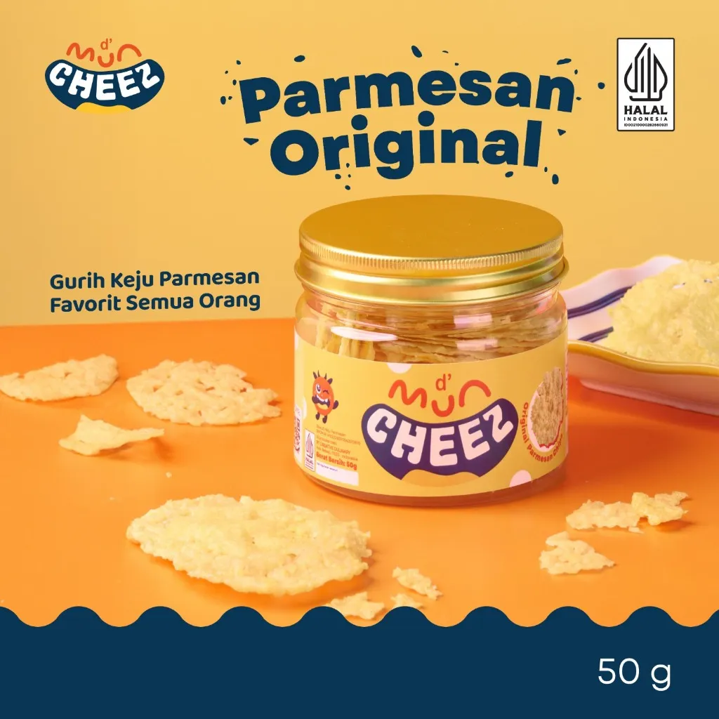 D’Munchezz – Parmesan Original – Savory Cheese Crunchy Snack