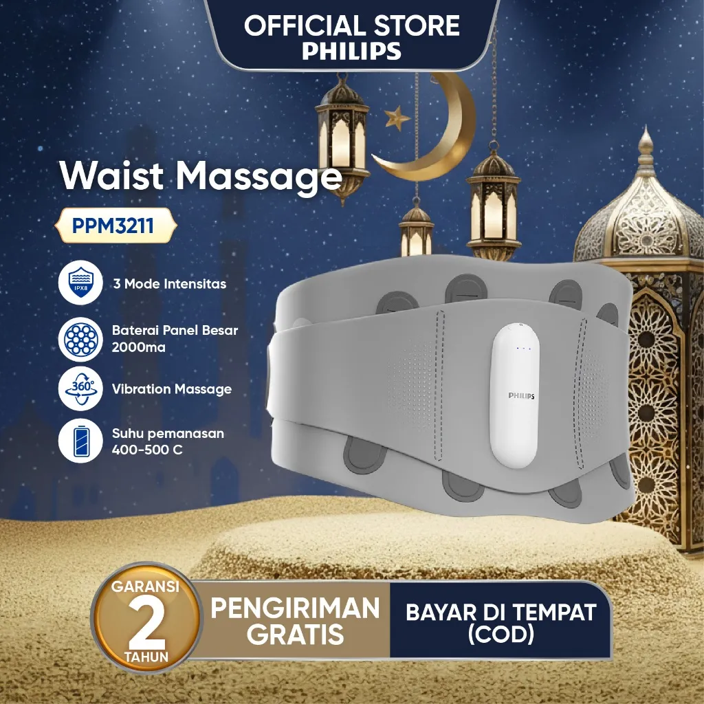[BARU] Philips Massager PPM3211 Waist massage Lumbar intervertebral disc protrusion saraf kejepit