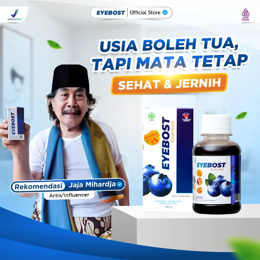 Eyebost Madu Vitamin Mata Ampuh Atasi Mata Buram Minus Plus Silinder Katarak Pterygium Mata Berlemak
