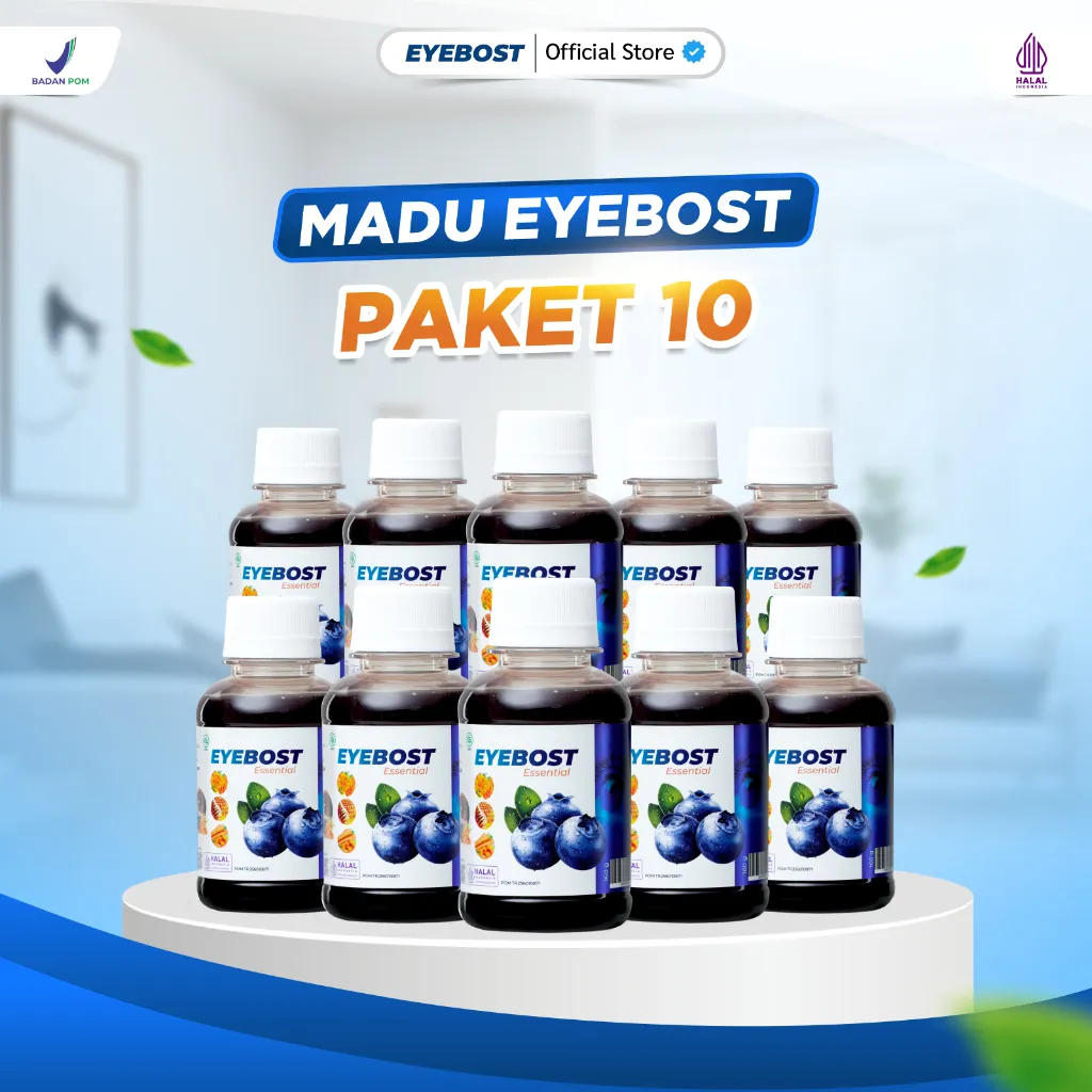 Eyebost – Madu Herbal Vitamin Mata Paket 10 Botol 160gr