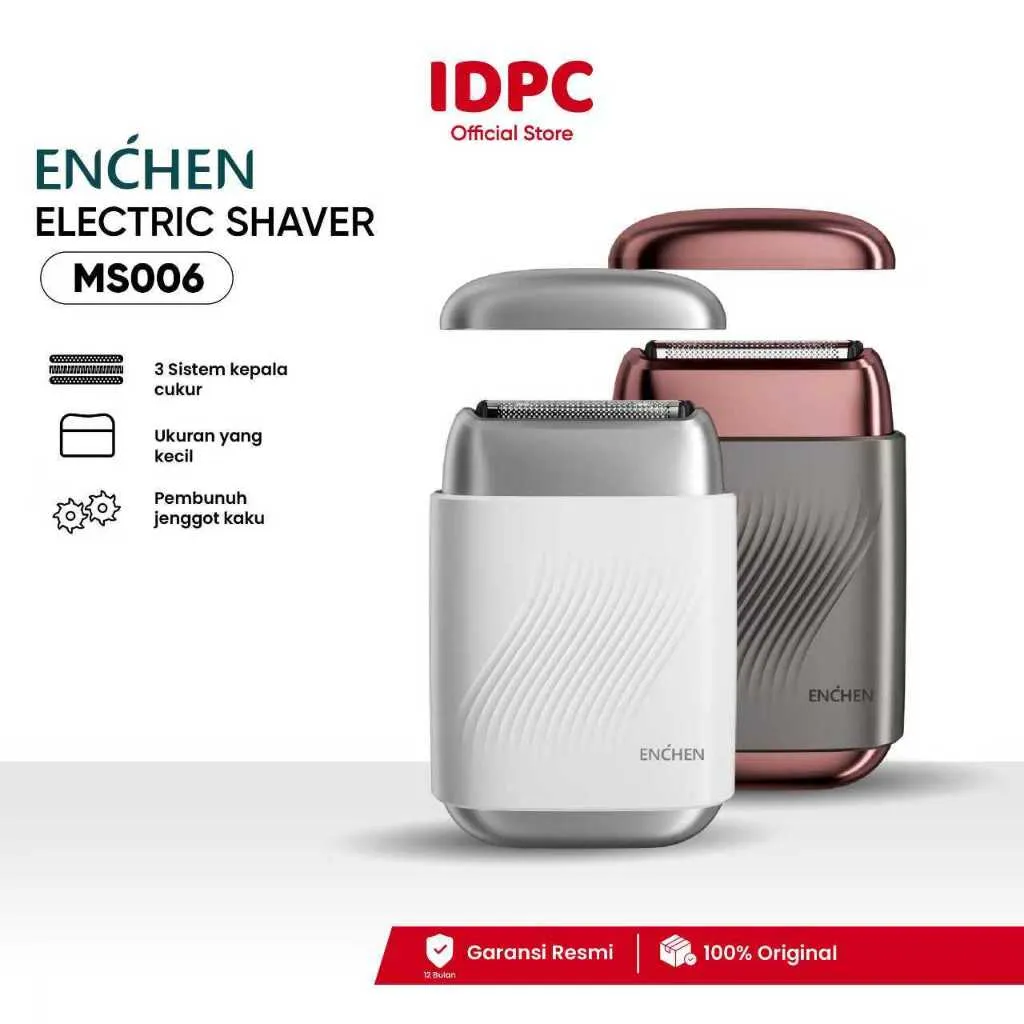 ENCHEN MS006 Pop-up Alat Cukur Elektrik Pencukur Jenggot Travel Waterproof Portable three Meshshaver