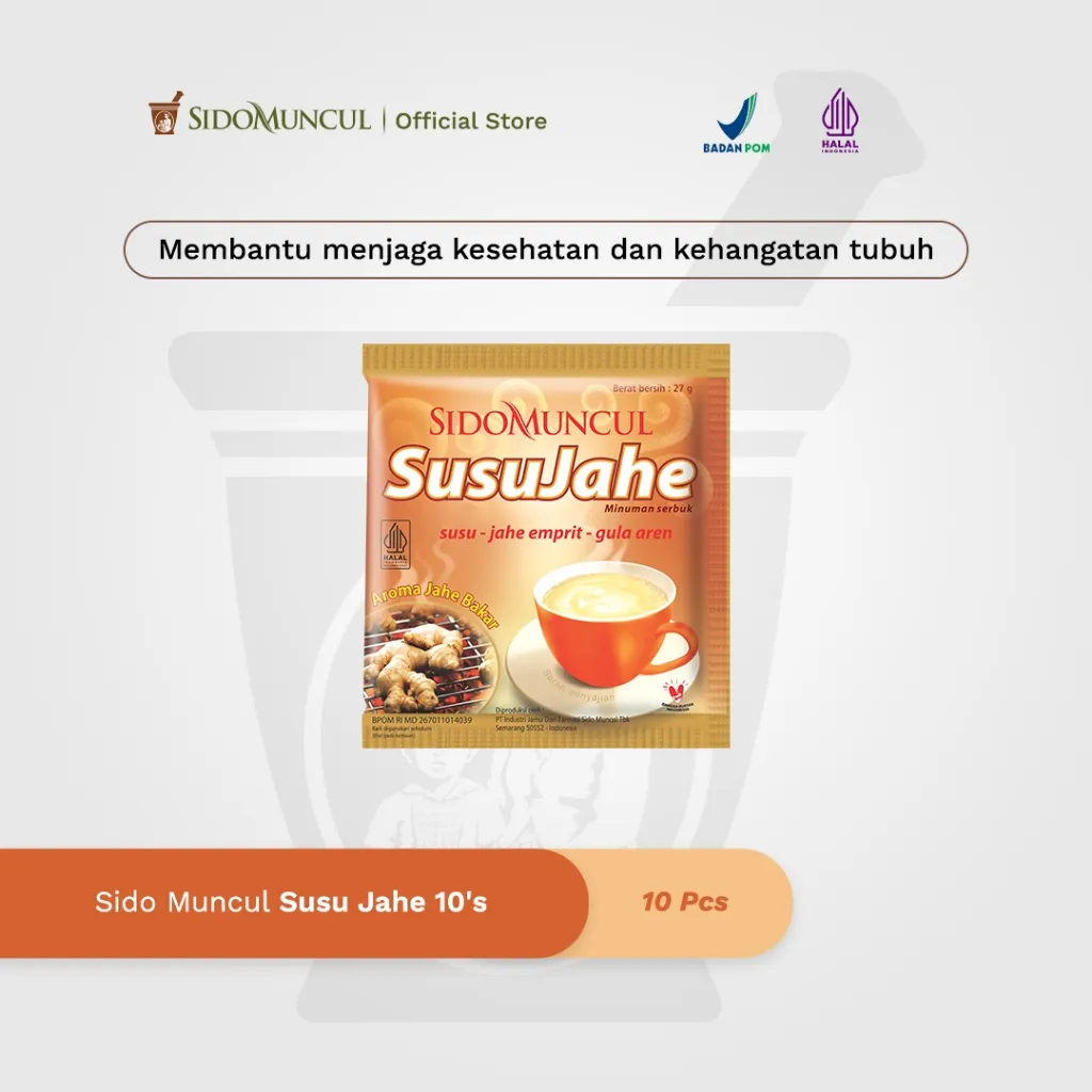 Sido Muncul Minuman Susu Jahe 10's - Menghangatkan Badan