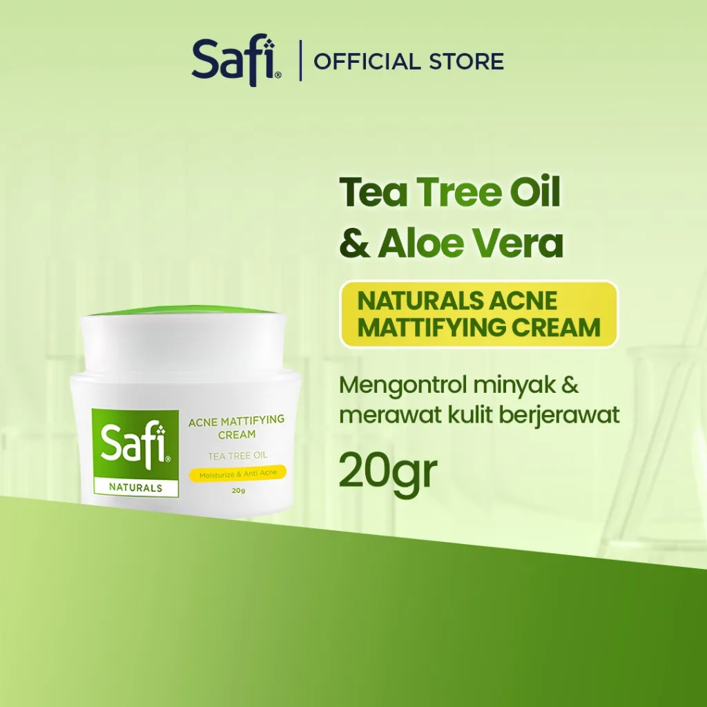SAFI - Naturals - Acne Mattifying Cream TTO 20gr - Kulit Berjerawat
