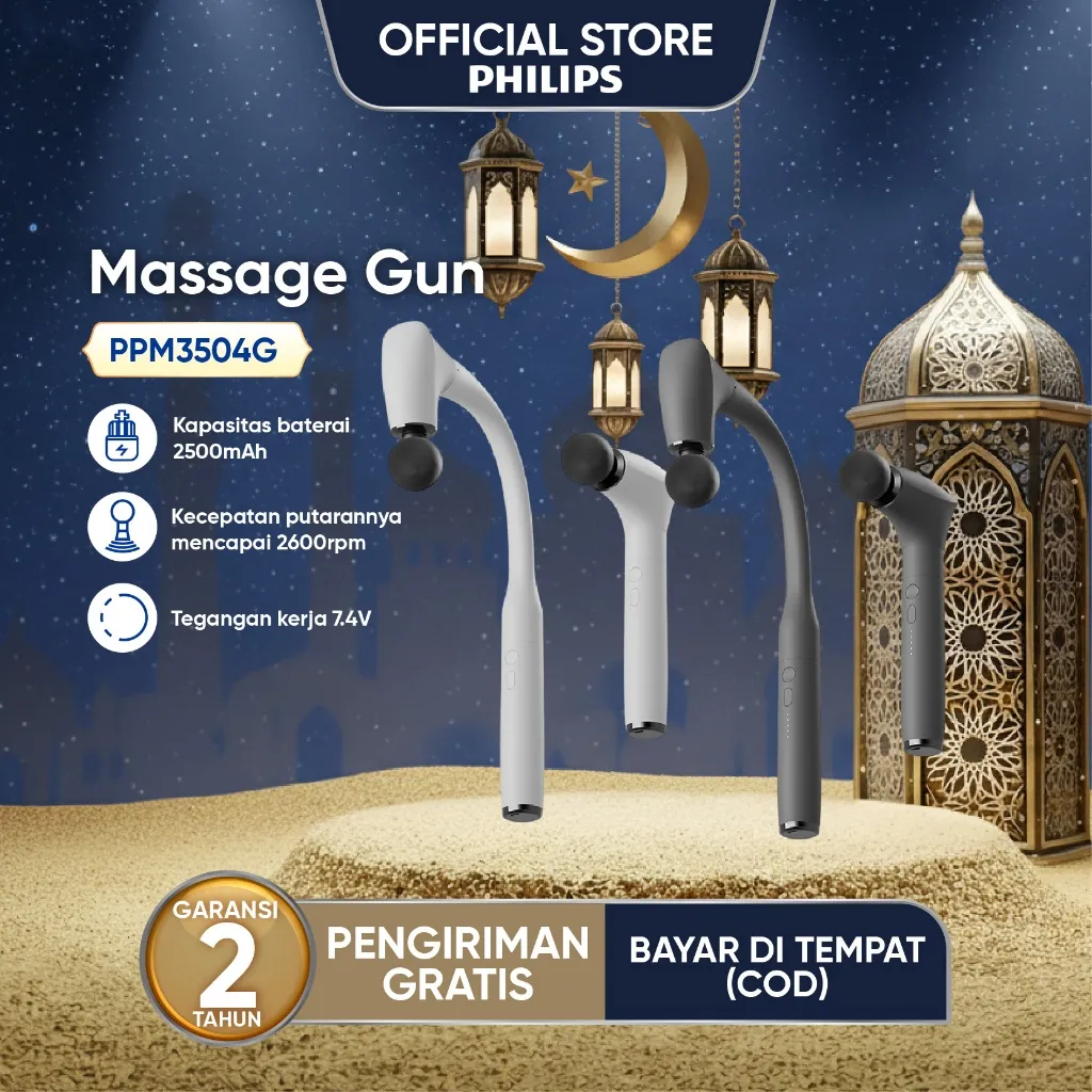 [BARU] Philips Massager PPM7332 massage gun Elektrik Pijat