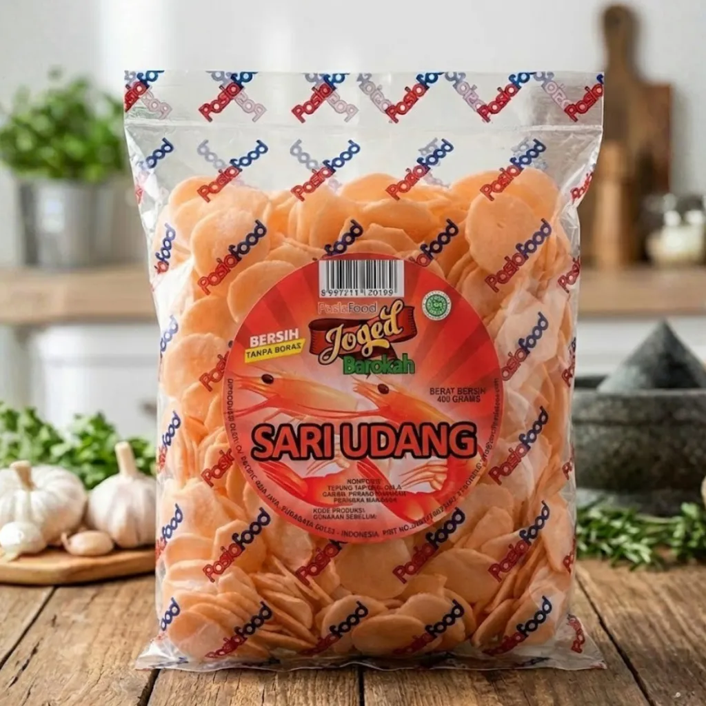 Kerupuk Bawang Pasiafood Joged Barokah (Mentah) - 400gr | Bersih Tanpa Borax
