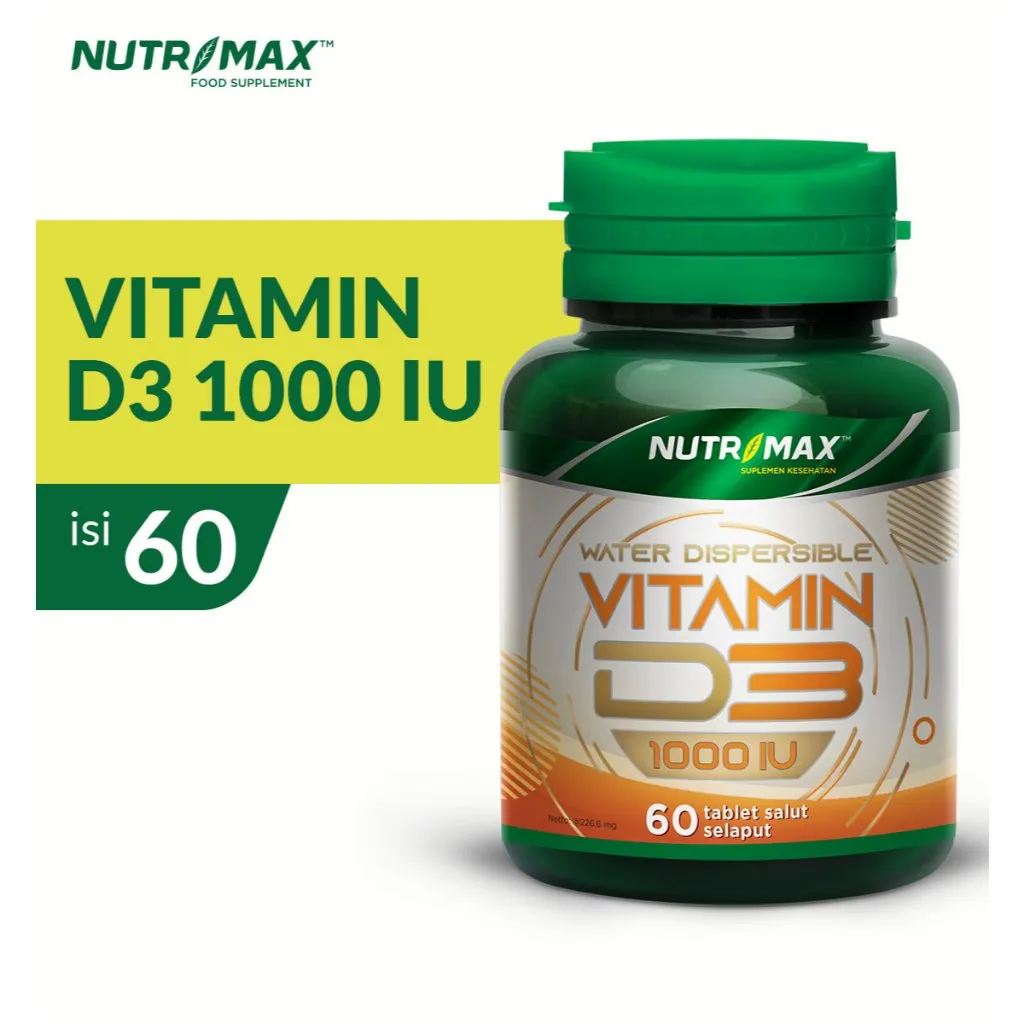 Nutrimax Vitamin Vit D3 1000 IU Memenuhi Kebutuhan Vitamin D