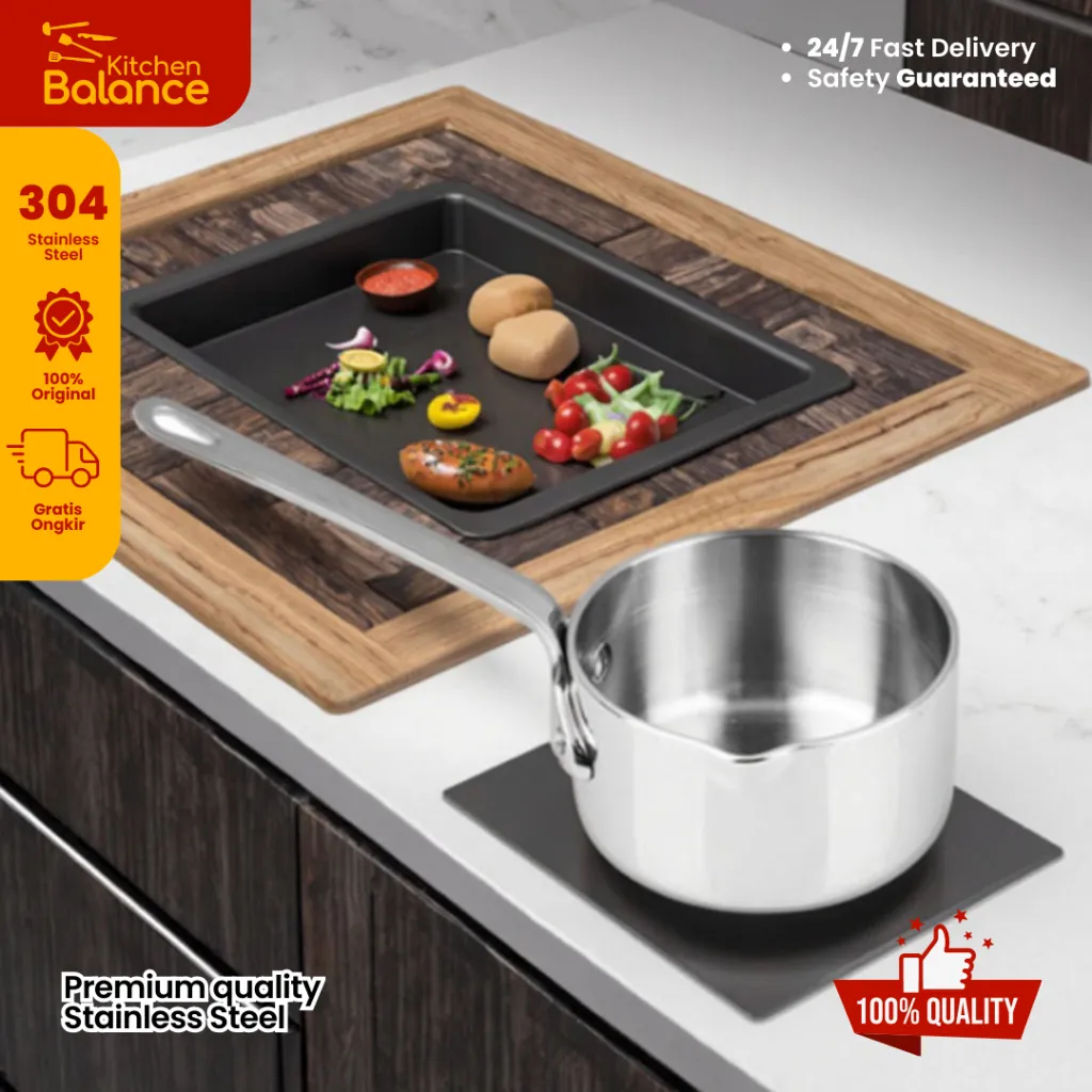 Kitchen Balance Panci Stainless Steel Serbaguna Minimalis 1156
