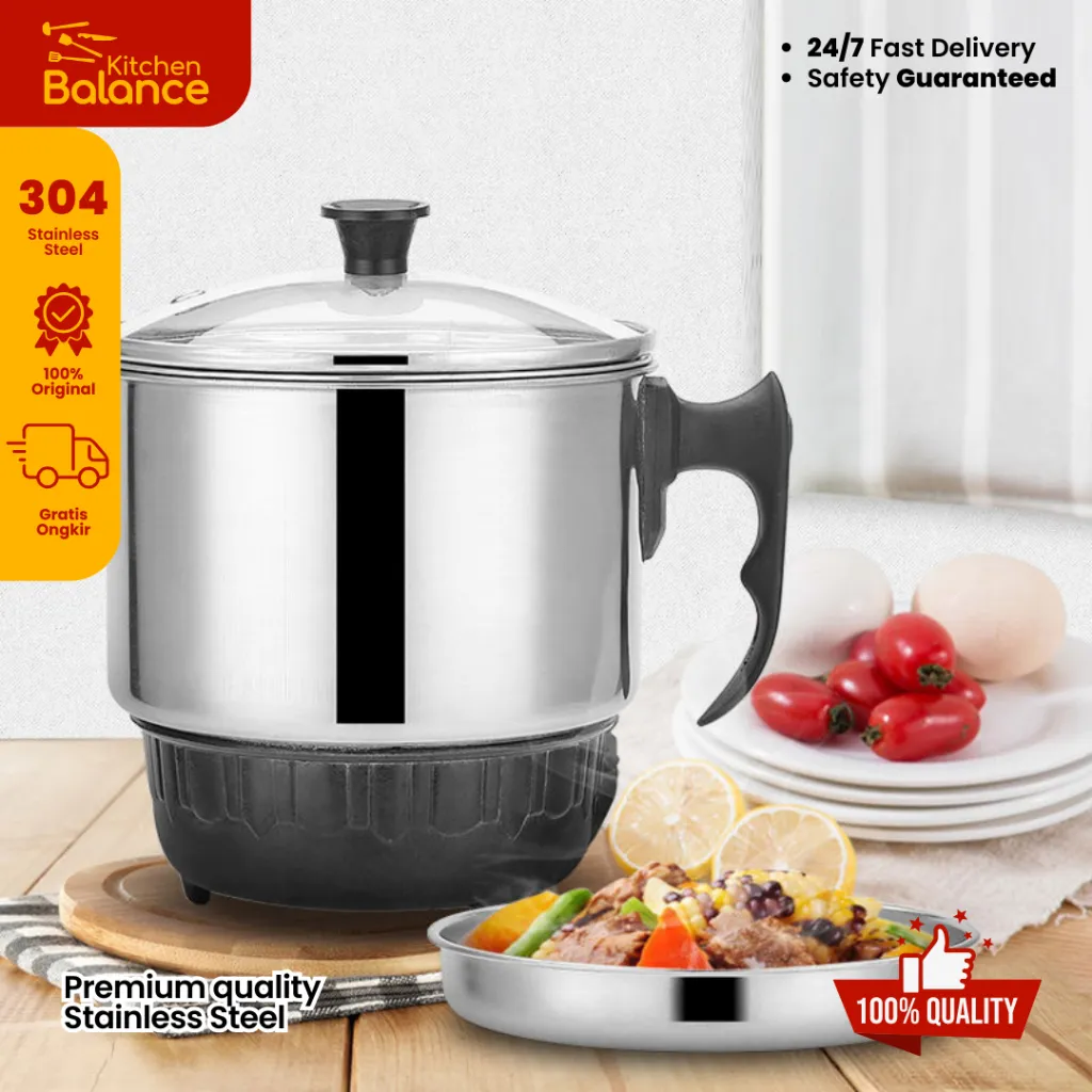 Kitchen Balance Teko Listrik Stainless Steel 530