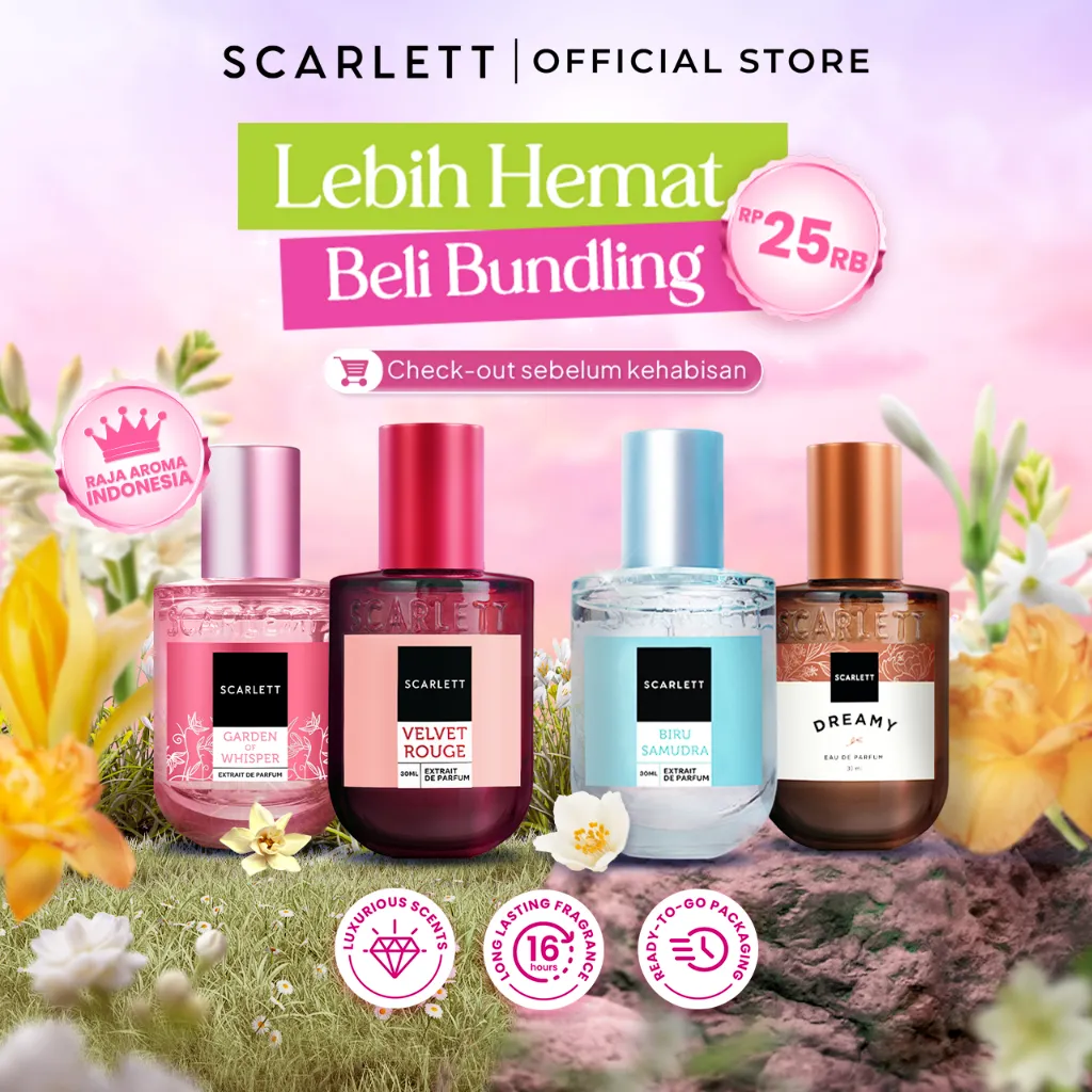 [NEW!] SCARLETT Exclusive Bundle Eau De Parfum & Extrait De Parfum 30ml Wangi Tahan Lama - Unisex - Wangi Mewah