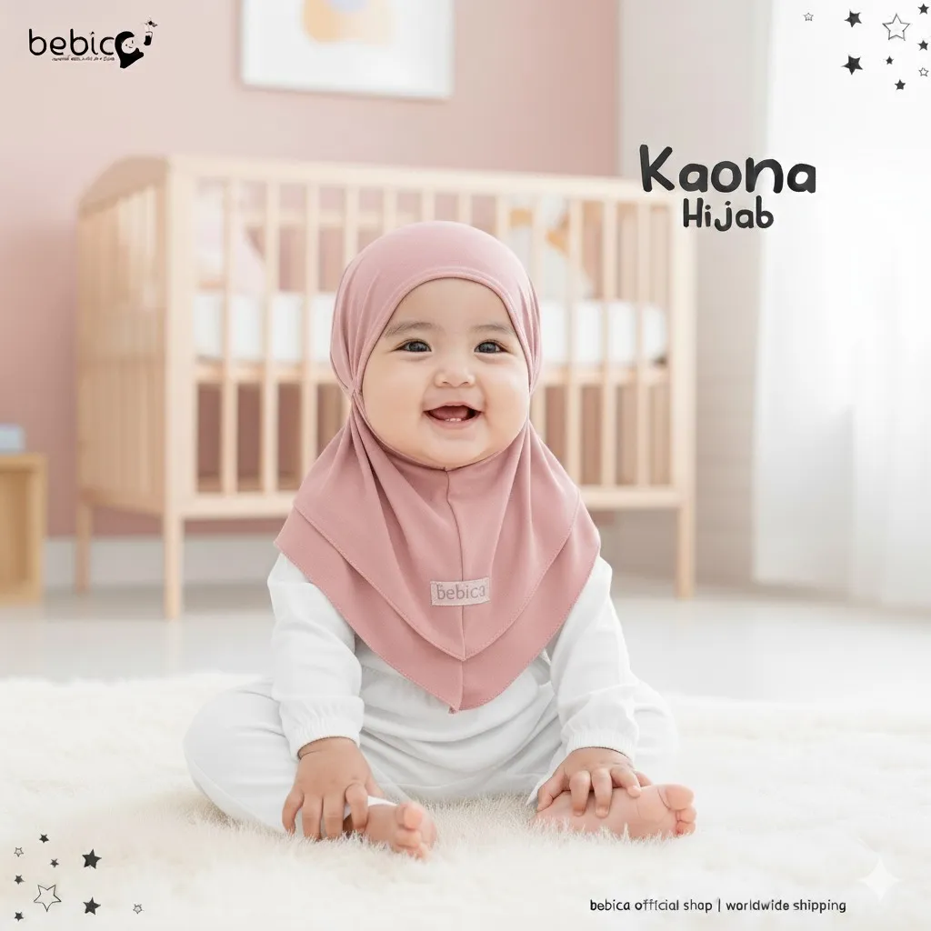 BEBICA Kaona Hijab Bayi Hijab Anak Best Seller 0-9 Tahun - Katalog 1