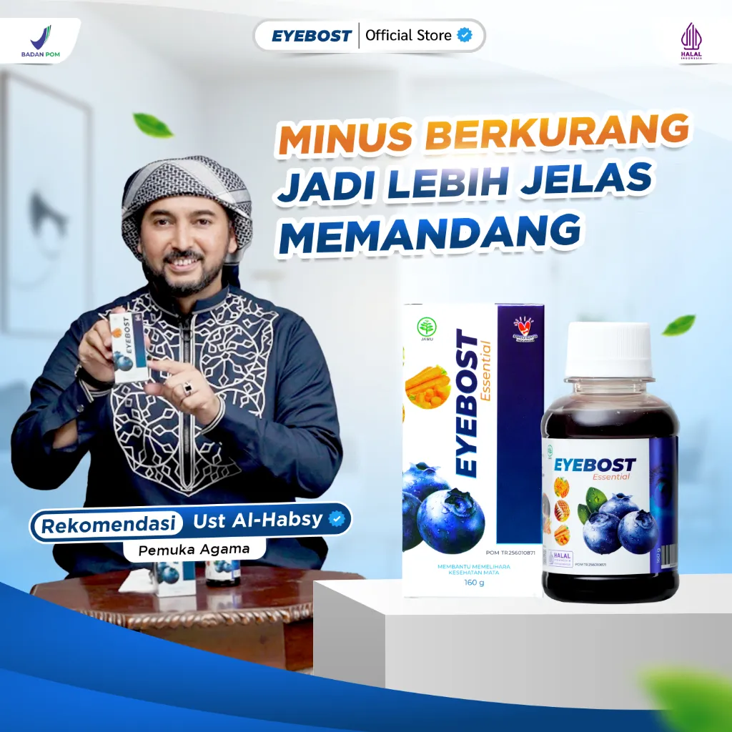 EYEBOST Madu Kesehatan Mata Ampuh Menurunkan Minus Atasi Mata Buram Katarak Silinder Mata Merah Iritasi
