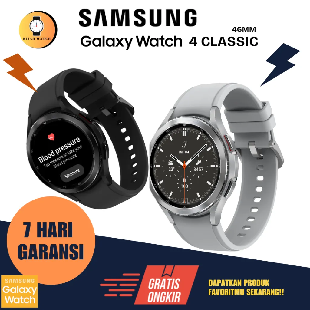 Samsung Galaxy Watch 4 CLASIC 46MM Smarwatch Daily Second seperti baru