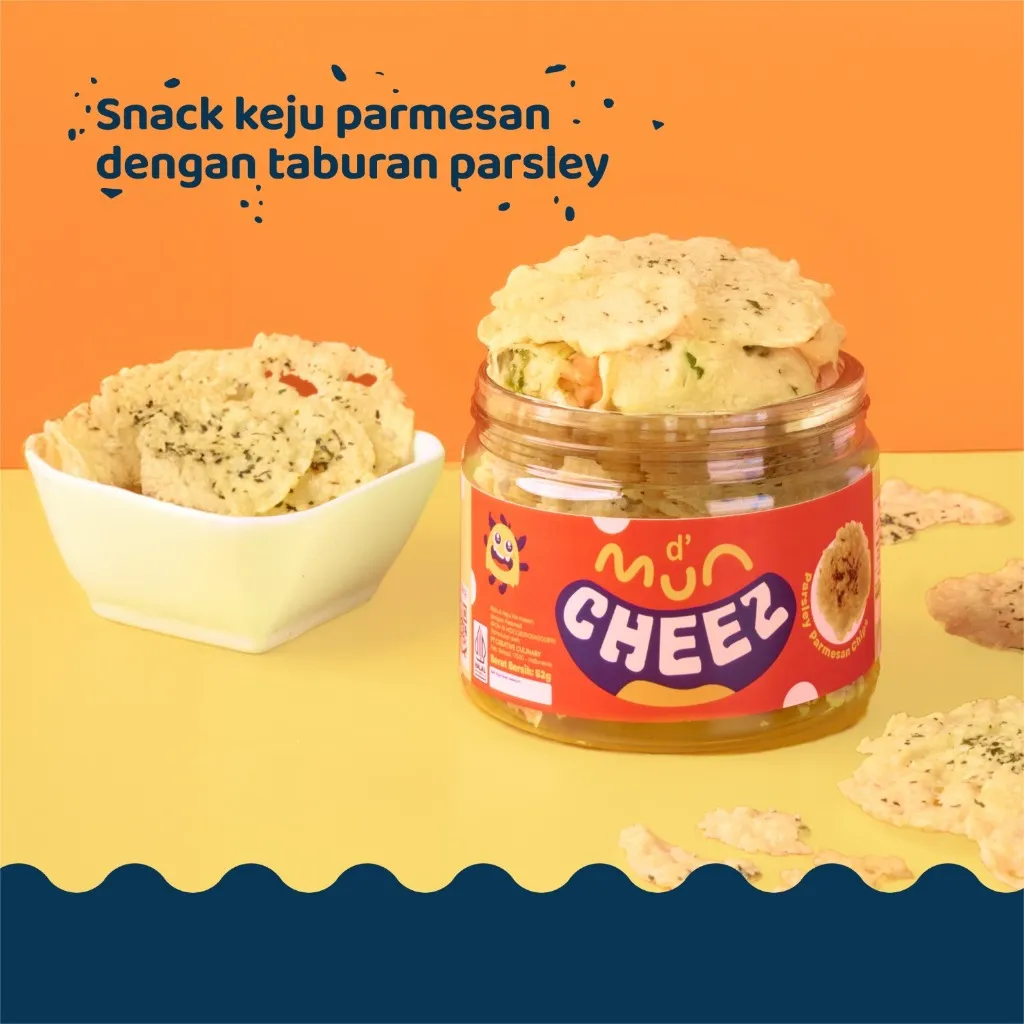 D’Munchezz – Parmesan Parsley – Savory Cheese Crunchy Snack