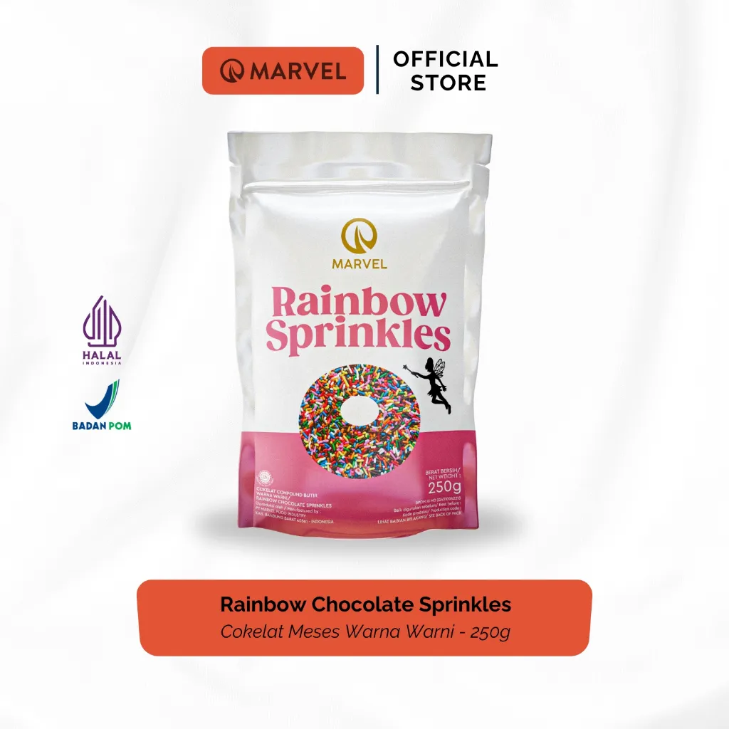 Marvel Rainbow Chocolate Sprinkles - Cokelat Meses Warna Warni 250g