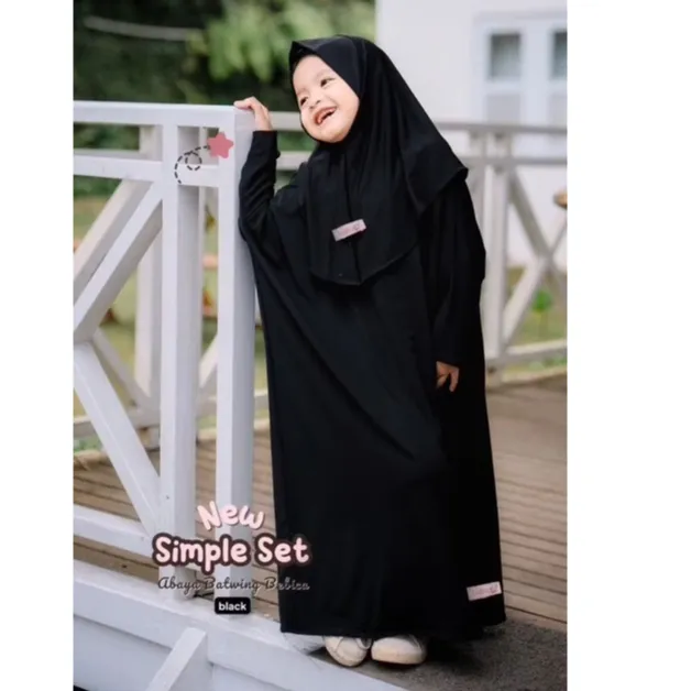 BEBICA Abaya Batwing Anak Premium Abaya Bayi Premium Gamis Umrah manis haji anak Premium Gamis Anak