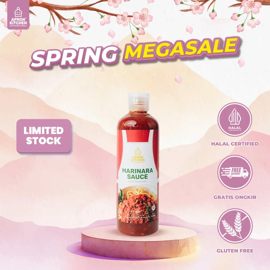 Apron Kitchen Marinara Tomat Saus Bumbu Masak Pasta Italia