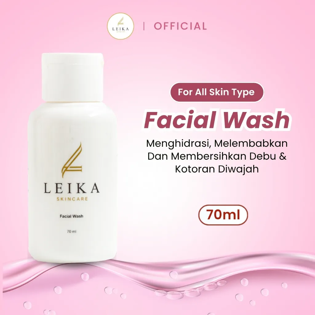 Leika Skincare Facial Wash BPOM & Halal MUI / Sabun Pelembab Kulit Wajah Berminyak Pembersih Pori2 Sabun Glycerin