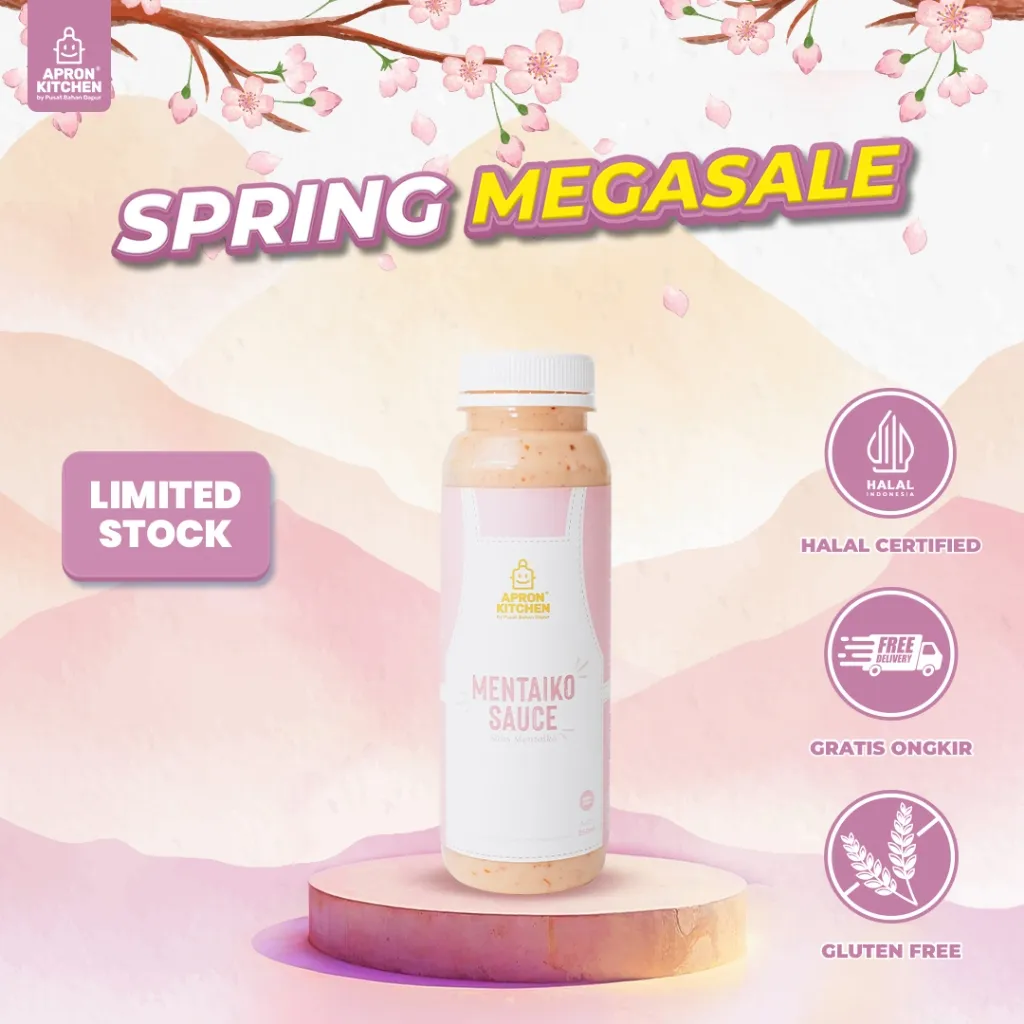 Apron Kitchen Mentaiko Mayo Saus Olesan Jepang 250ml