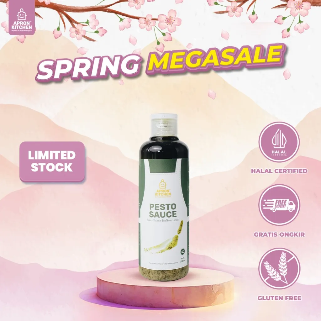 Apron Kitchen Pesto Sauce Bumbu Masak Pasta Italia 250ml
