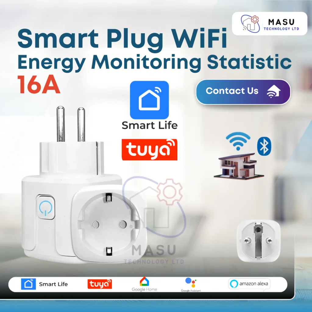Socket/Plug Smart Plug Wi-Fi (EU) 16A Smart Life Platform Device Sharing Voice Control Timing