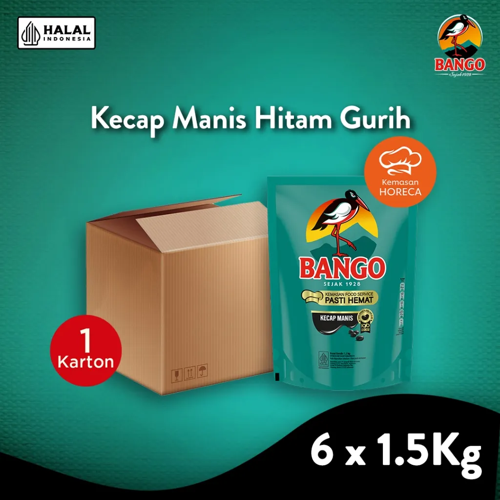 Bango Kecap Manis Pouch 1.52Kg 1 Karton