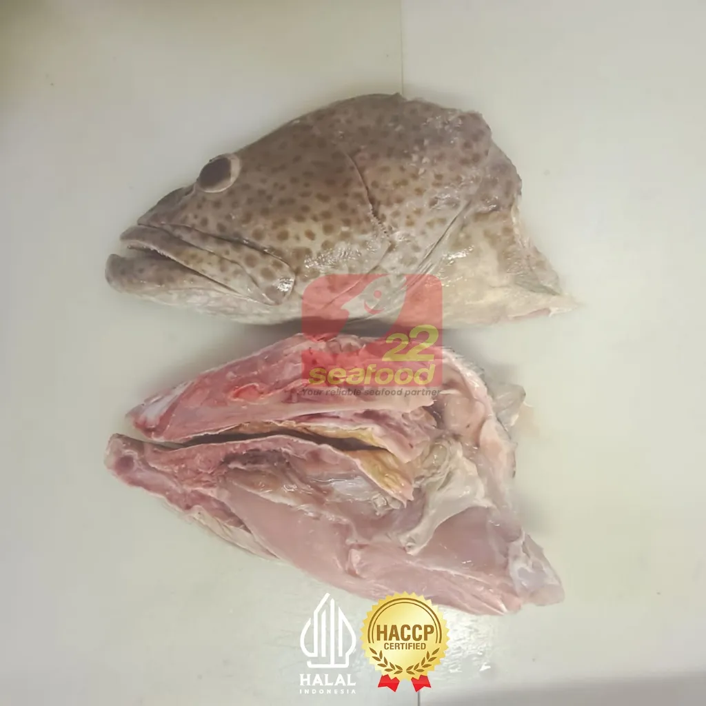 Kepala Ikan Kerapu 1kg / Kepala Kerapu Belah/ Seafood22