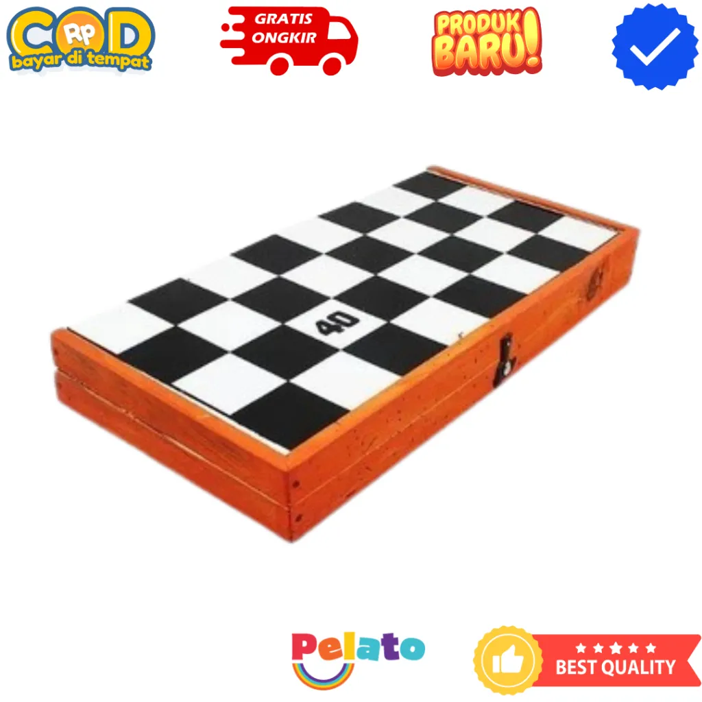 Papan Catur Kayu Ukuran 50, 40, 36, 32, 28 Lengkap Sudah Termasuk Bidak Catur Dari Bahan Kayu