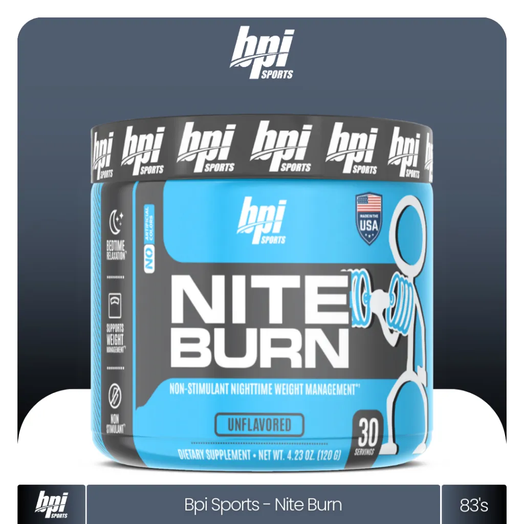 BPI Sports Nite Burn 30 Servings 120 Gram Non Stimulant Fat Burner