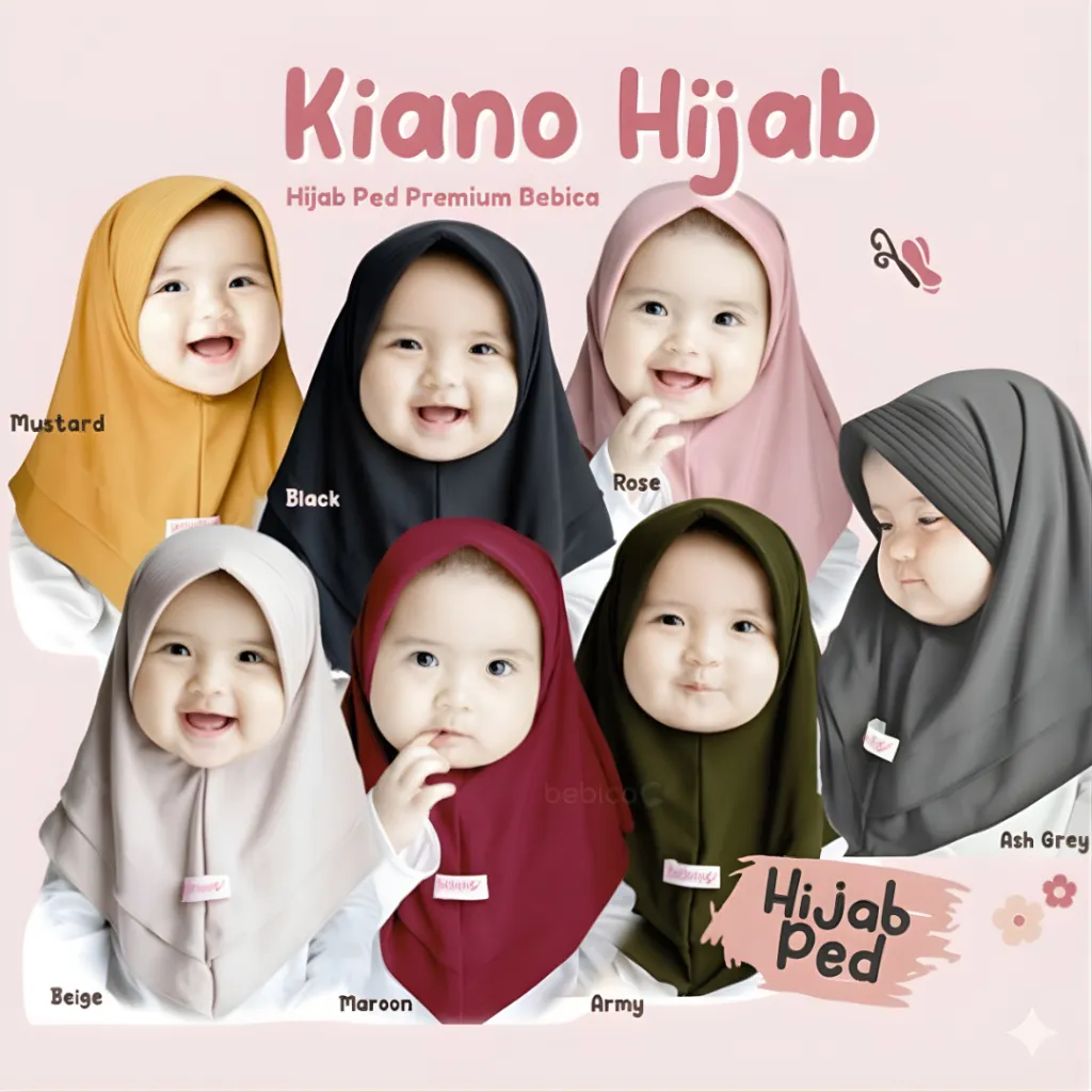 BEBICA Kiano Hijab Ped [Hijab Ped Bayi / Anak]